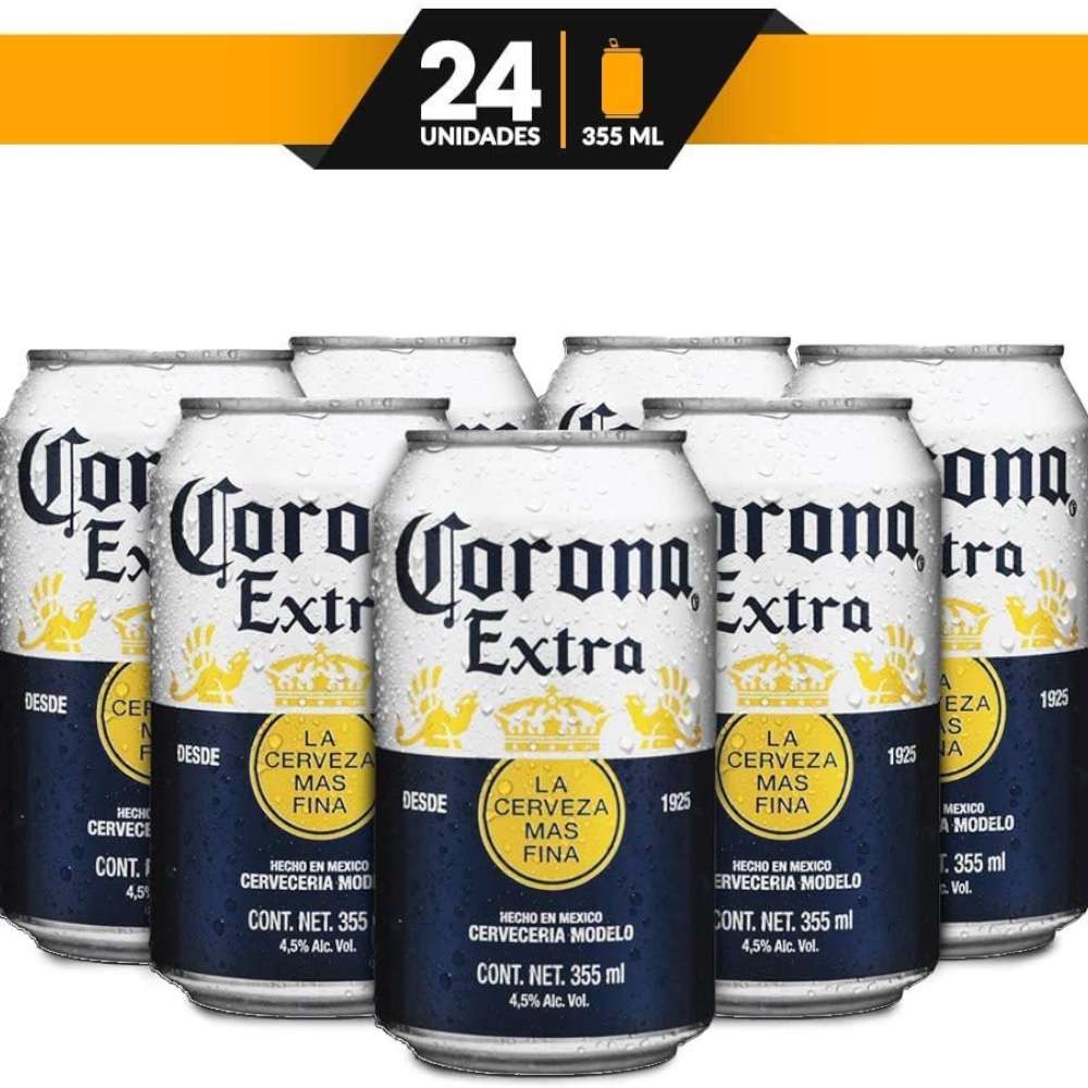 Cerveza Corona Lata MX|Corona Extra Mexicana