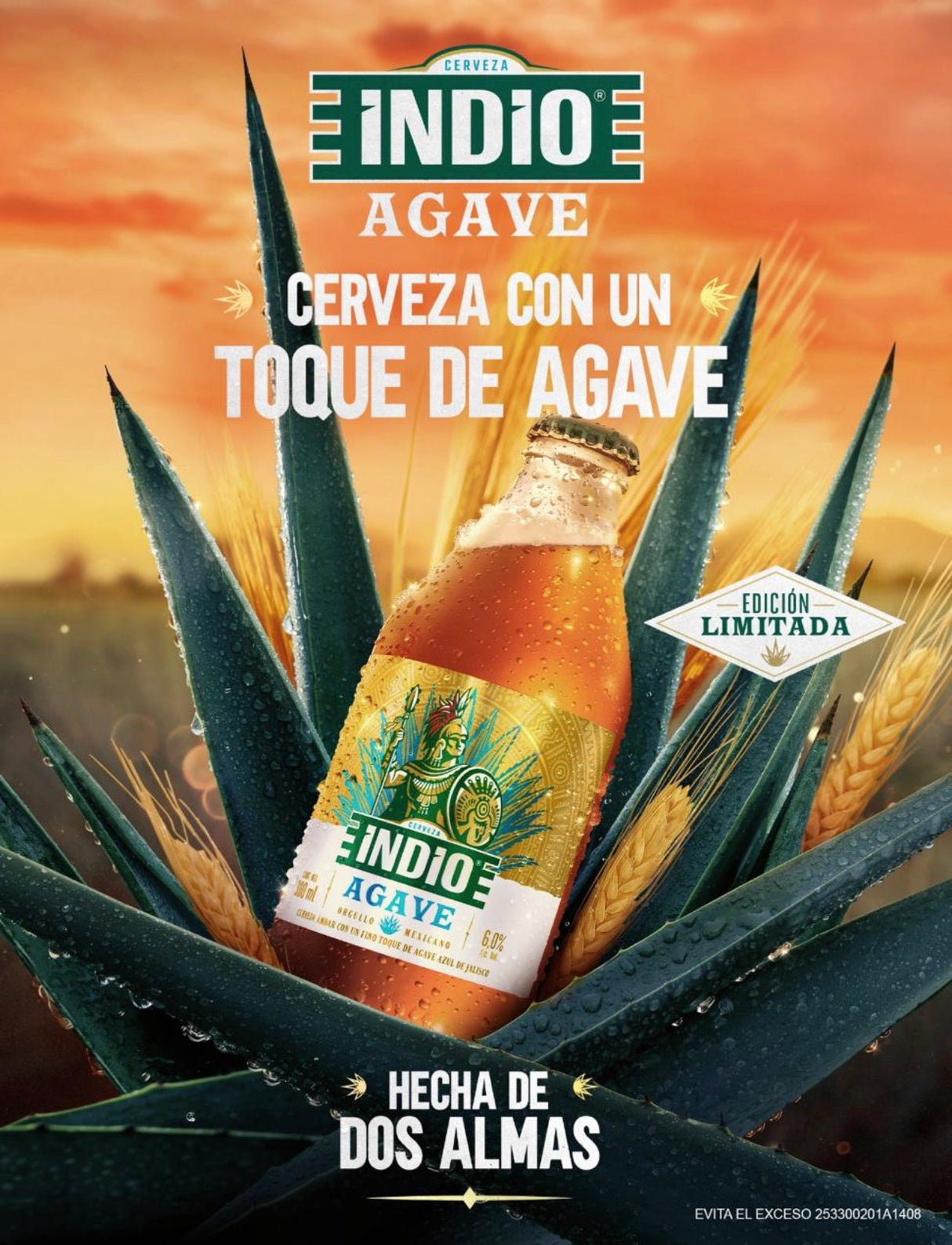 Cerveza Indio Agave Edición limitada 12pack 300ml