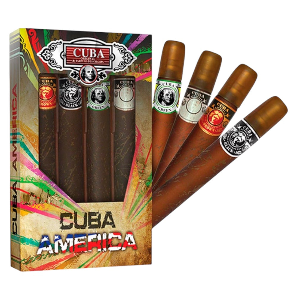 Cuba America Men Set 4pz EDT 1.17oz