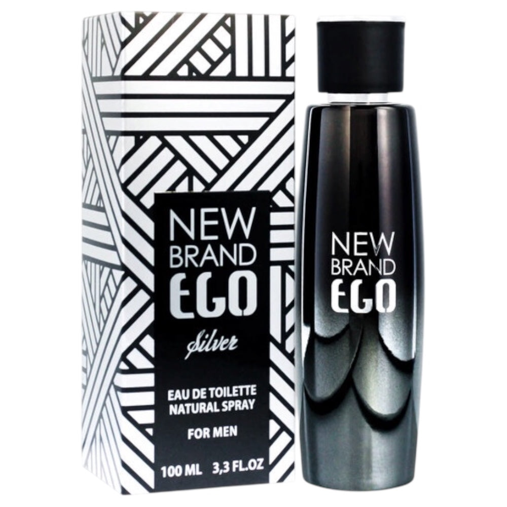 New Brand Ego Silver Men EDT 100ml