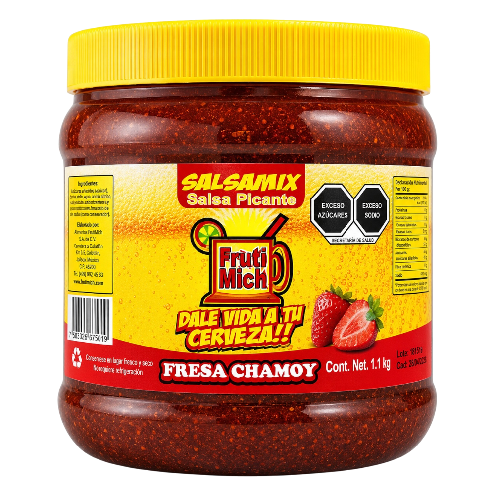 Frutimich Salsa Escarchadora Fresa Chamoy 1.1 Kg