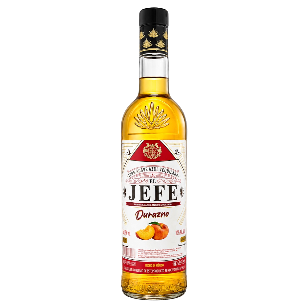 Licor De Agave El Jefe Durazno 1 Litro