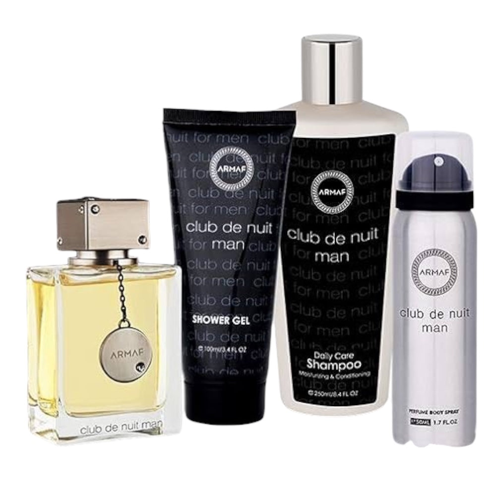 Armaf Club De Nuit Men Set 4 Pz EDP 100ml/ Shampoo 248ml/ Gel Ducha 100ml/ Body Lotion 50ml