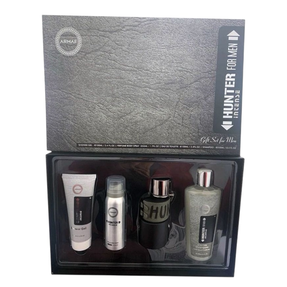 Armaf Hunter Intense Set 4pcs Men EDT 100ml/ Shower Gel 100ml/ Shampoo 250ml/ Body Spray 50ml