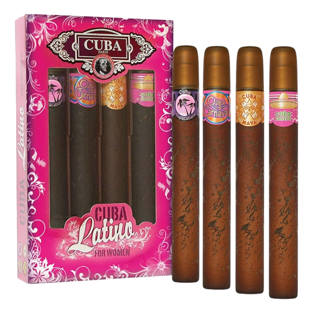 Cuba Latina Set 4pcs Woman EDP 35ml/ Cactus, Maya, Carnaval, Copacabana