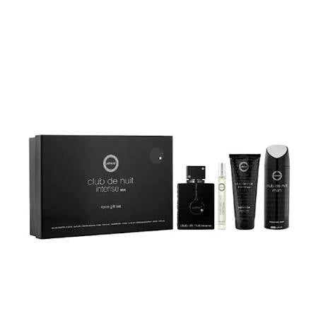 Armaf Club De Nuit Intense Men Set 4 Pz EDT 100ml/ Body Spray 50ml/ Shower gel 100ml/ Mini 10ml