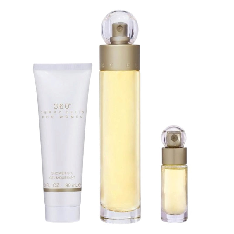 Perry Ellis 360 Woman Set 3 pz EDT 100ml/ Shower Gel 90ml/ EDT 7.5 ml