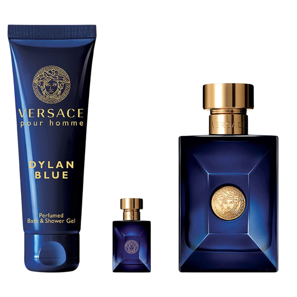Versace Dylan Blue Men Set 3pcs EDT 100ml/ Body Gel 100ml/ Mini 10ml