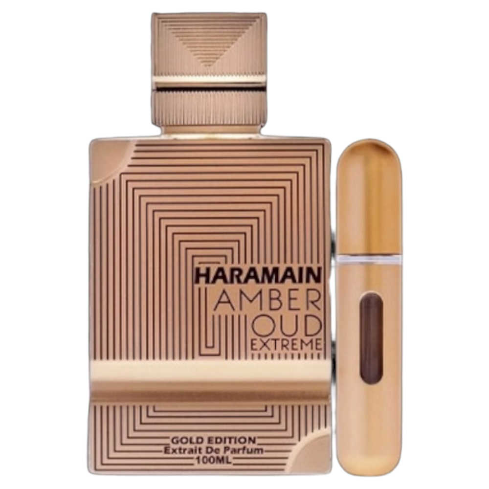 Al haramain Amber Oud Gold Edition Extreme Unisex Set 2pcs Extrait De Parfum 100ml/ Mini Recargable 10ml