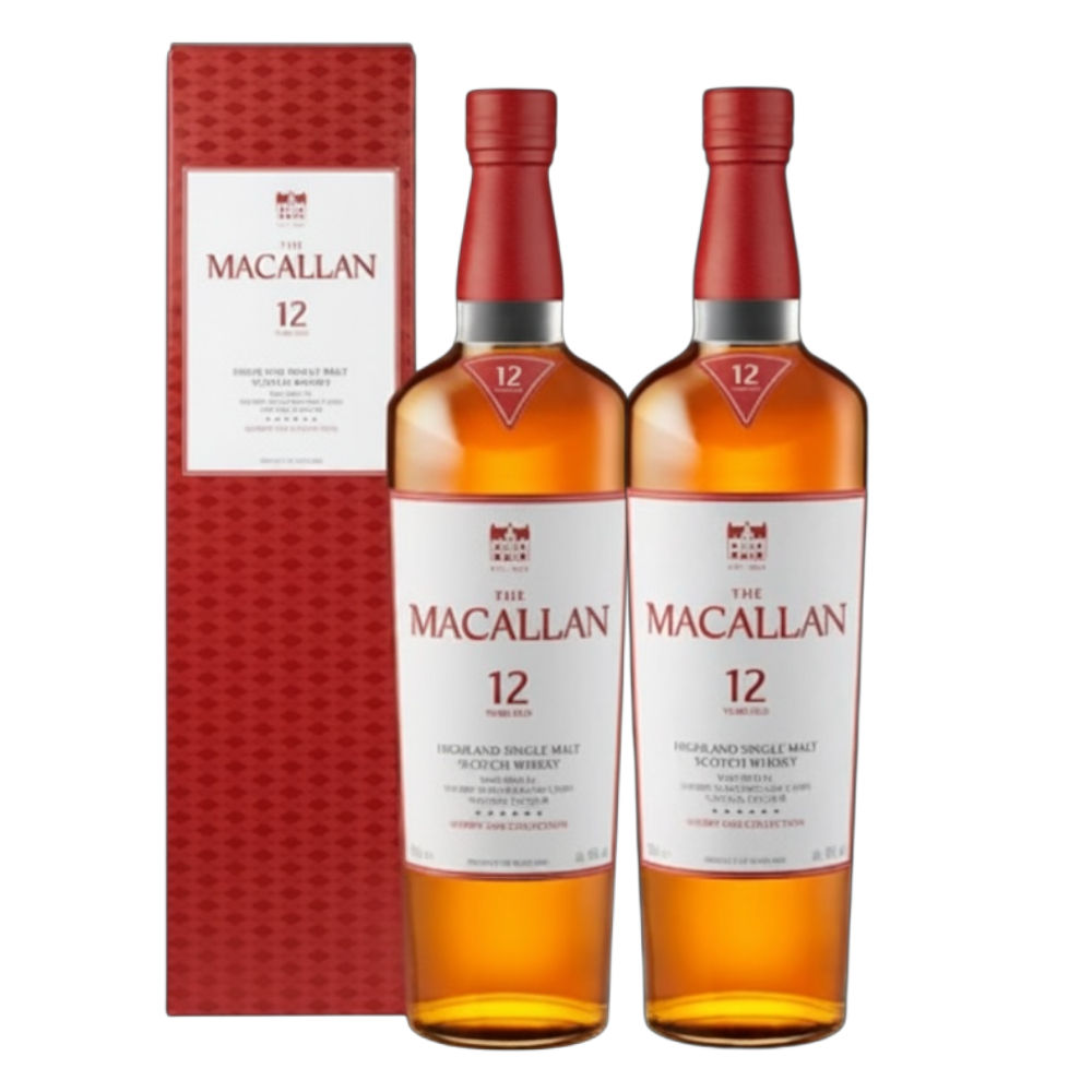 The Macallan 12 Años Sherry oak Cask Collection 2 Pack 700ml