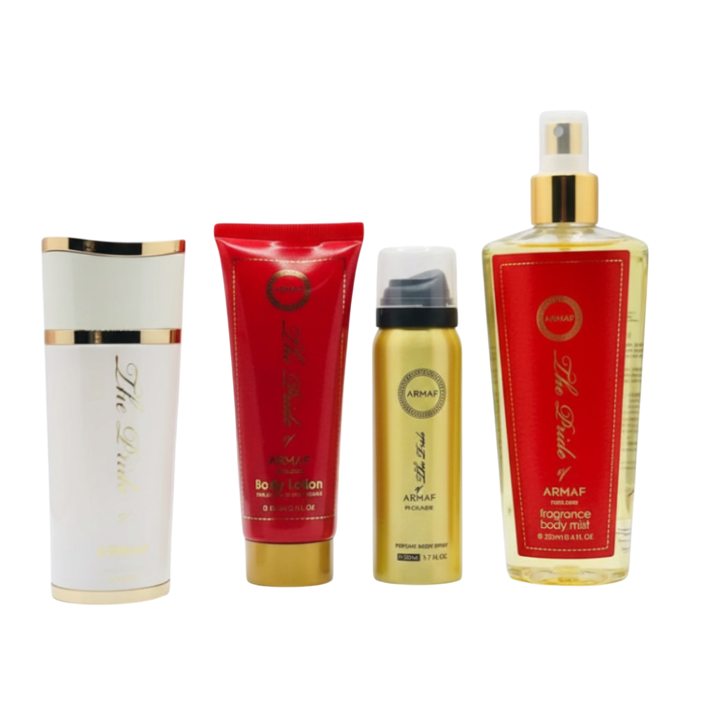 Armaf Pride Rouge 4 Pcs Woman EDP 100ml/ Body Lotion 100ml/ Body Splash 50ml/ Body Mist 250ml