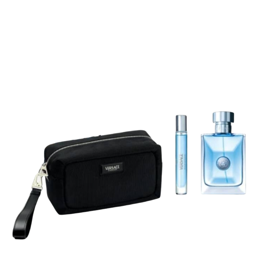 Versace Pour Homme Set 3pcs EDT 100 ml/ Mini EDT 100ml/ Bolsa