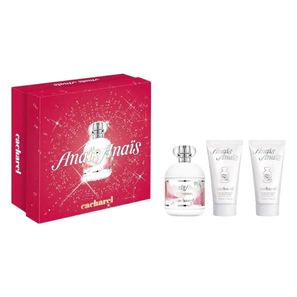 Cacharel Anais Anais set 3 Pcs EDT 100ml/ 2 Body Lotion 50ml c/u