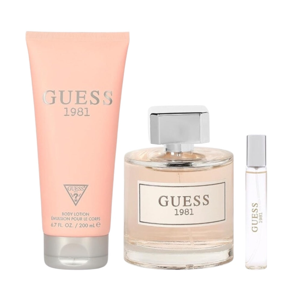 Guess 1981 Women Set 3 Pz EDT 100ml/ Body Lotion 200ml/ EDT 15ml