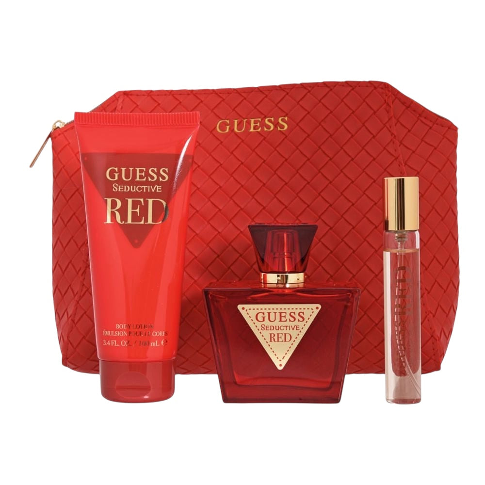 Guess Seductive red Woman Set 4 pz EDP 75ml/ EDP 15ml/ Body Lotion 200ml/ Bag