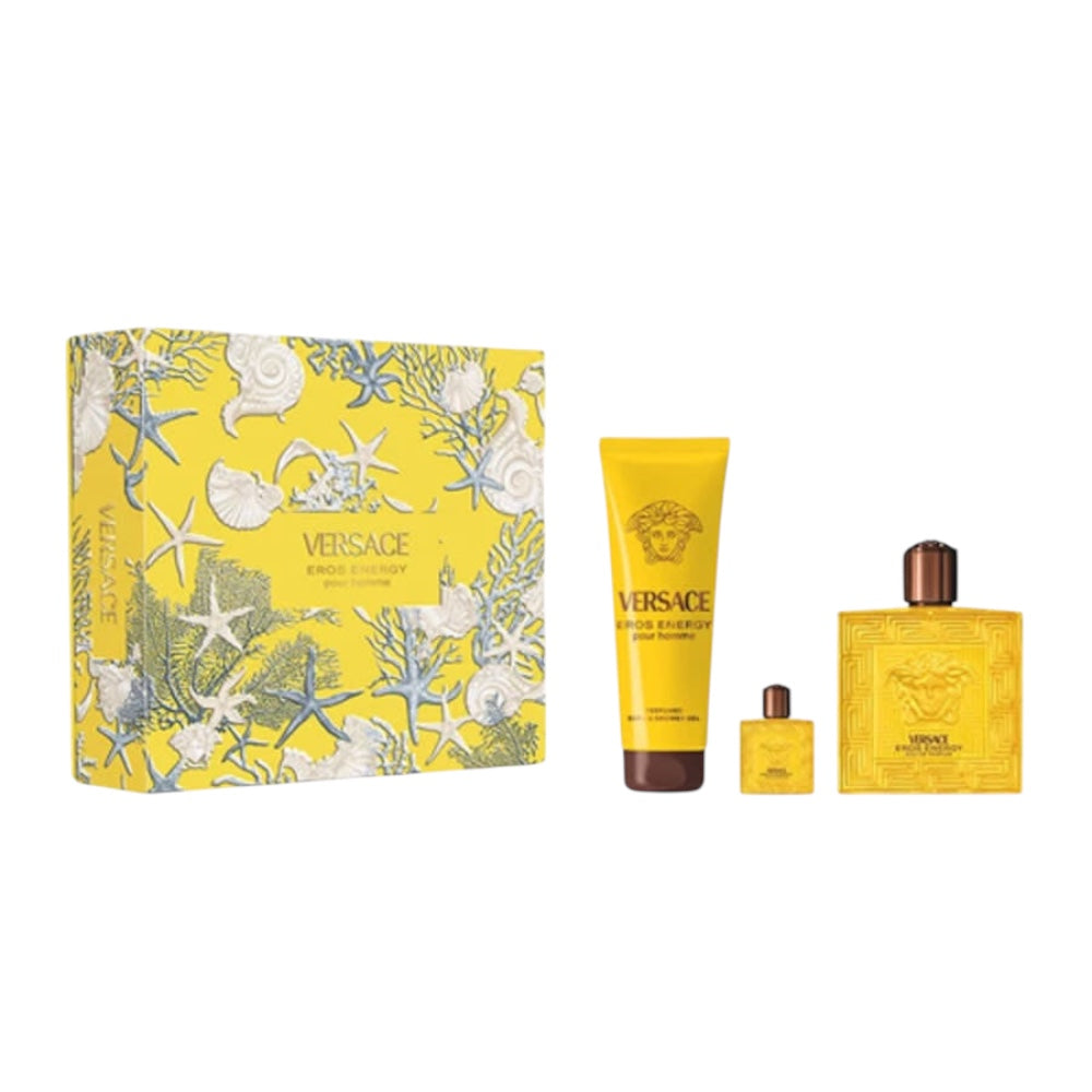 Versace Eros Energy Men 3pcs EDP 100ml/ Body Shower 140ml/ Mini EDP 10ml