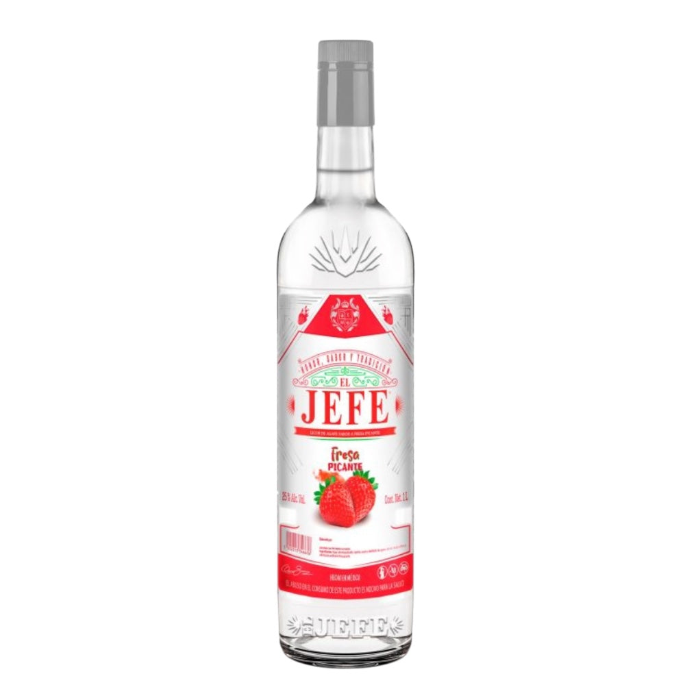 Licor De Agave El Jefe Fresa Picante 1 Litro