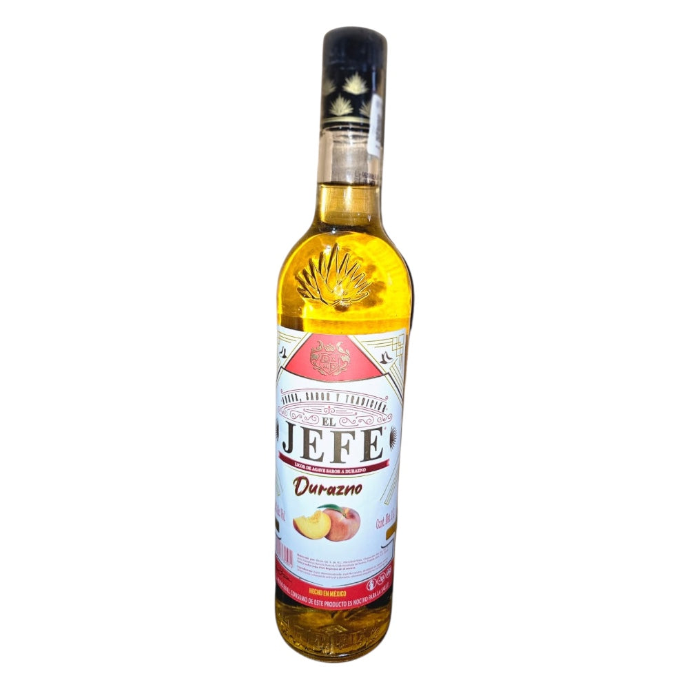 Licor De Agave El Jefe Durazno 1 Litro
