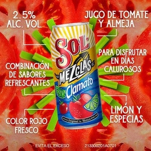 Cerveza Sol Clamato Lata 12 Pack 473ml