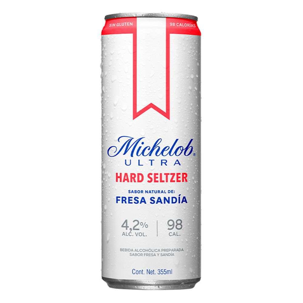 Michelob Ultra Hard Seltzer Fresa Sandia 6 pack 355ml
