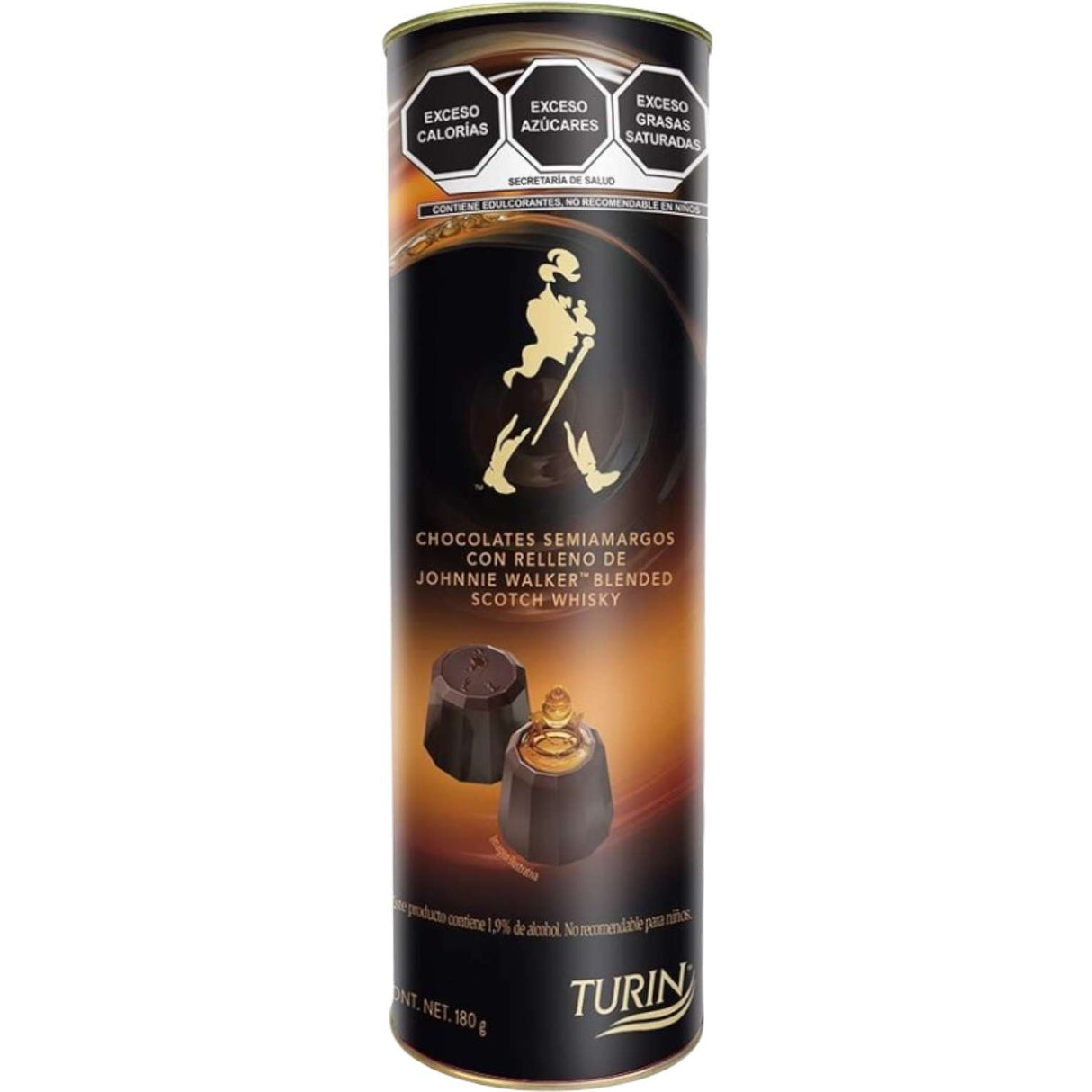 Chocolates Turin Con Relleno De Johnnie Walker 180g