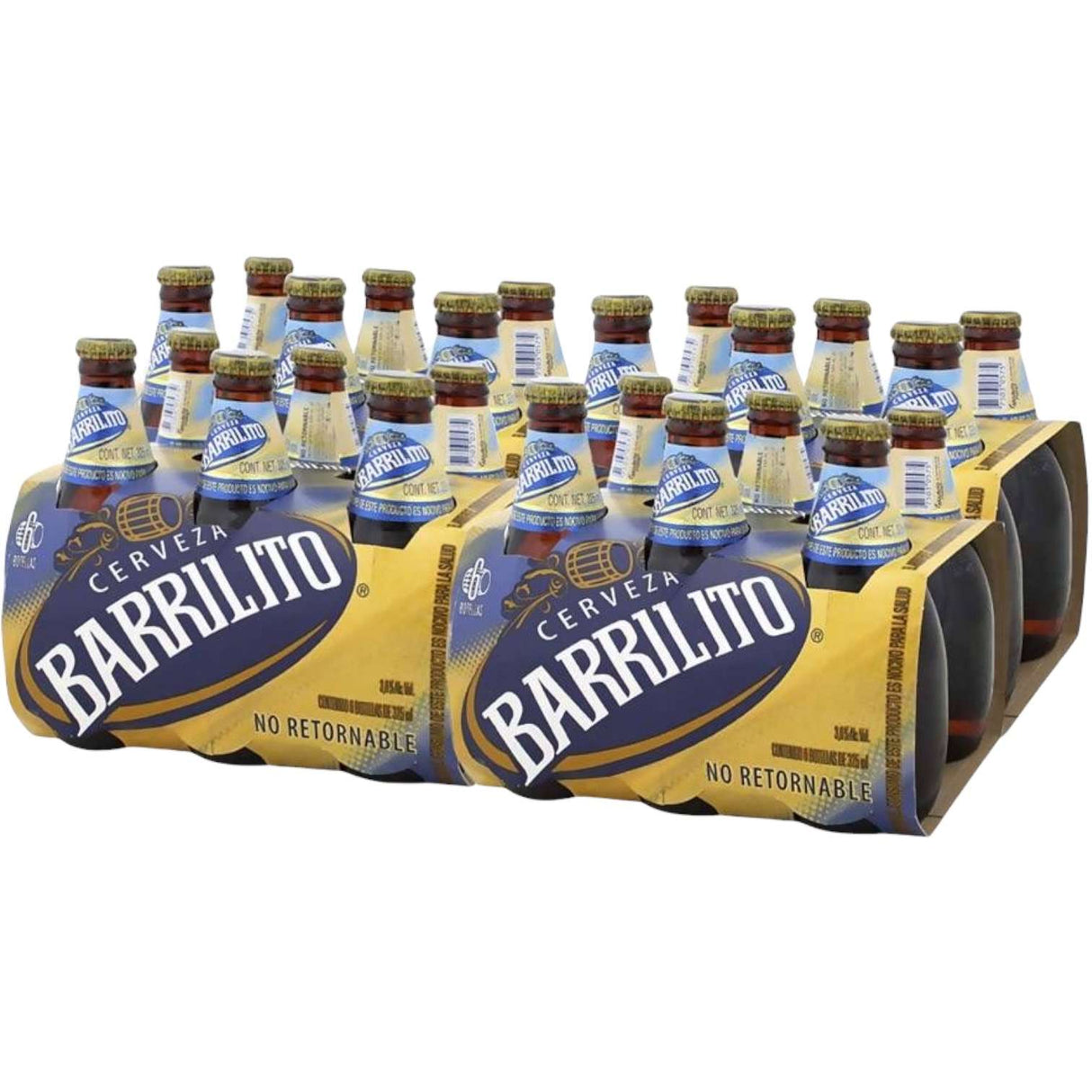 Cerveza Barrilito Botella 24 pack 325ml