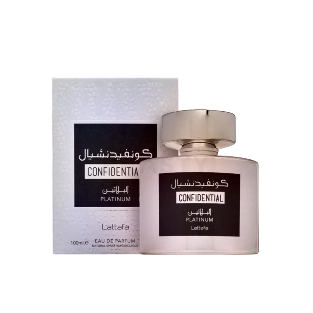Lattafa Confidential Platinum Unisex EDP 100ml
