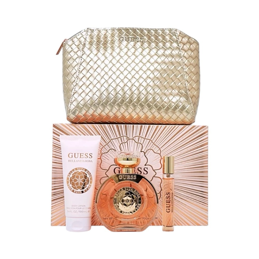 Guess Bella Vita Rosa Woman Set 4 Pz EDT 100ml/ Body Lotion 100ml/ EDT 15ml/ Bag