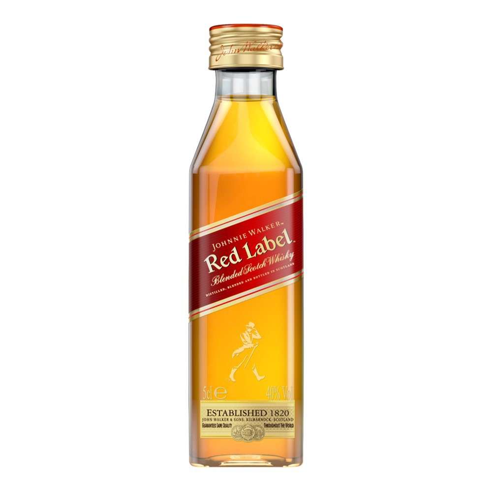 Johnnie Walker Miniatura Red Label Plastico 50ml