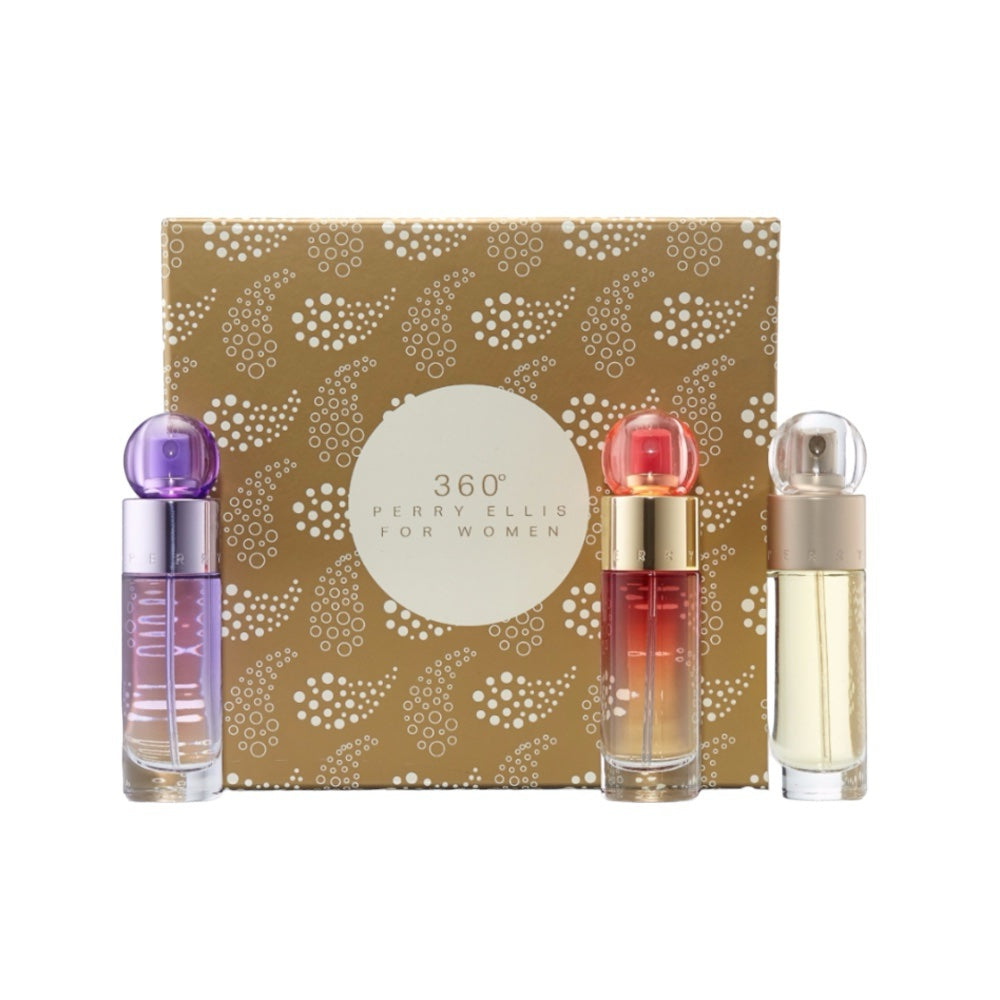 Perry Ellis Set Woman EDT 360 30ml + EDP 360 Coral 30ml + EDP 360 Purple 30ml