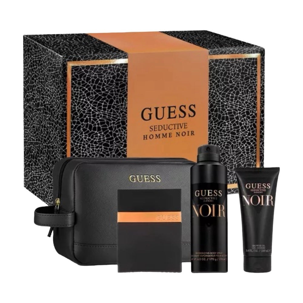 Guess Seductive Homme Noir Men Set 4 pz 100mL + S Gel 100mL +Deo Body 226mL + Bag