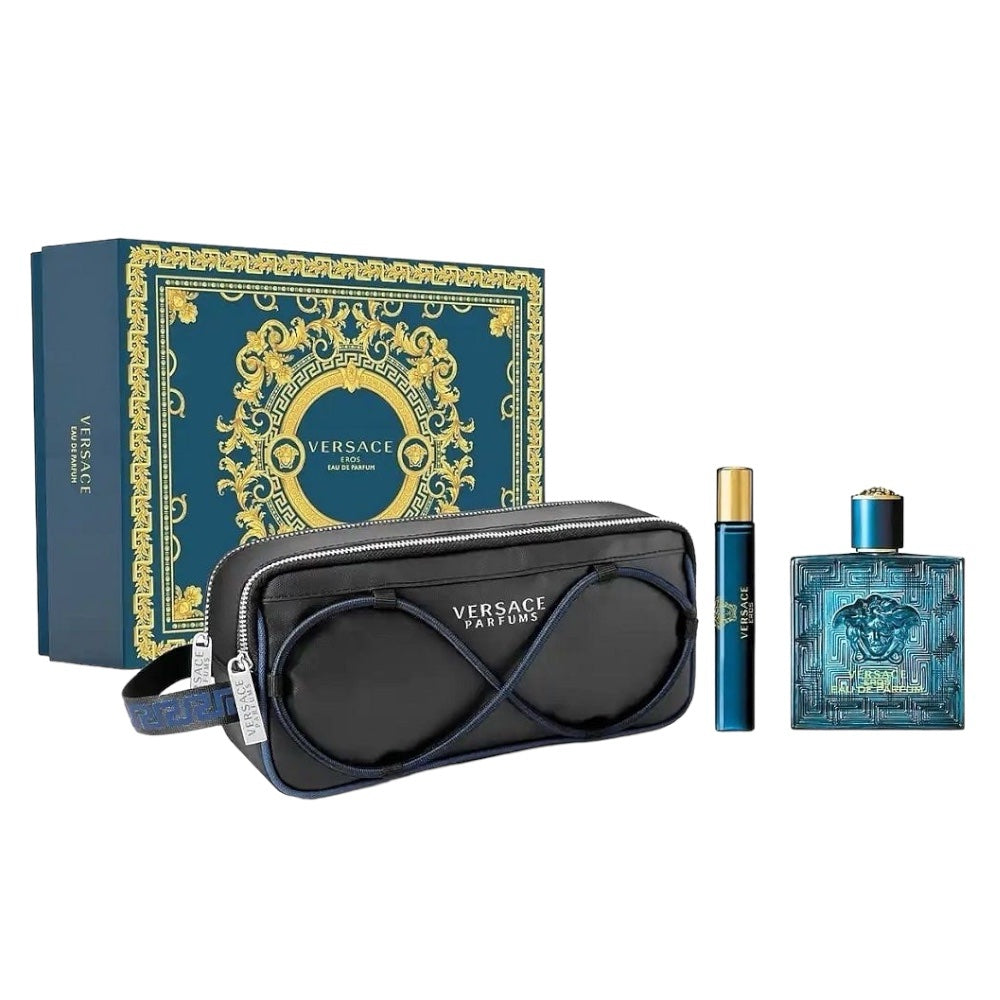 Versace Eros Men Set 3 pz EDP 100ml / EDP 10ml / bolso