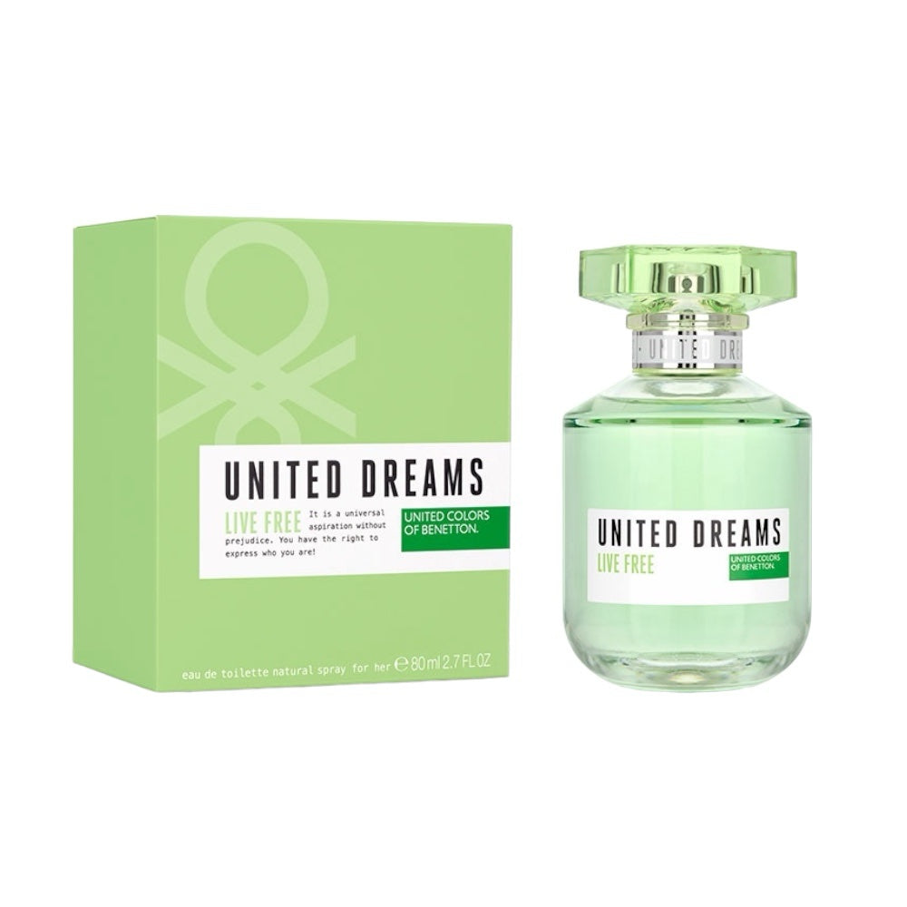 Benetton United Dreams Live Free Women EDT 80ml