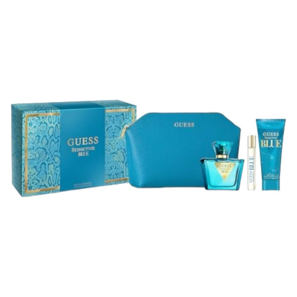 Guess Seductive Blue Woman Set 4 Pz EDT 75ml/ EDT 15ml/ Body Lotion 100ml/ Bag