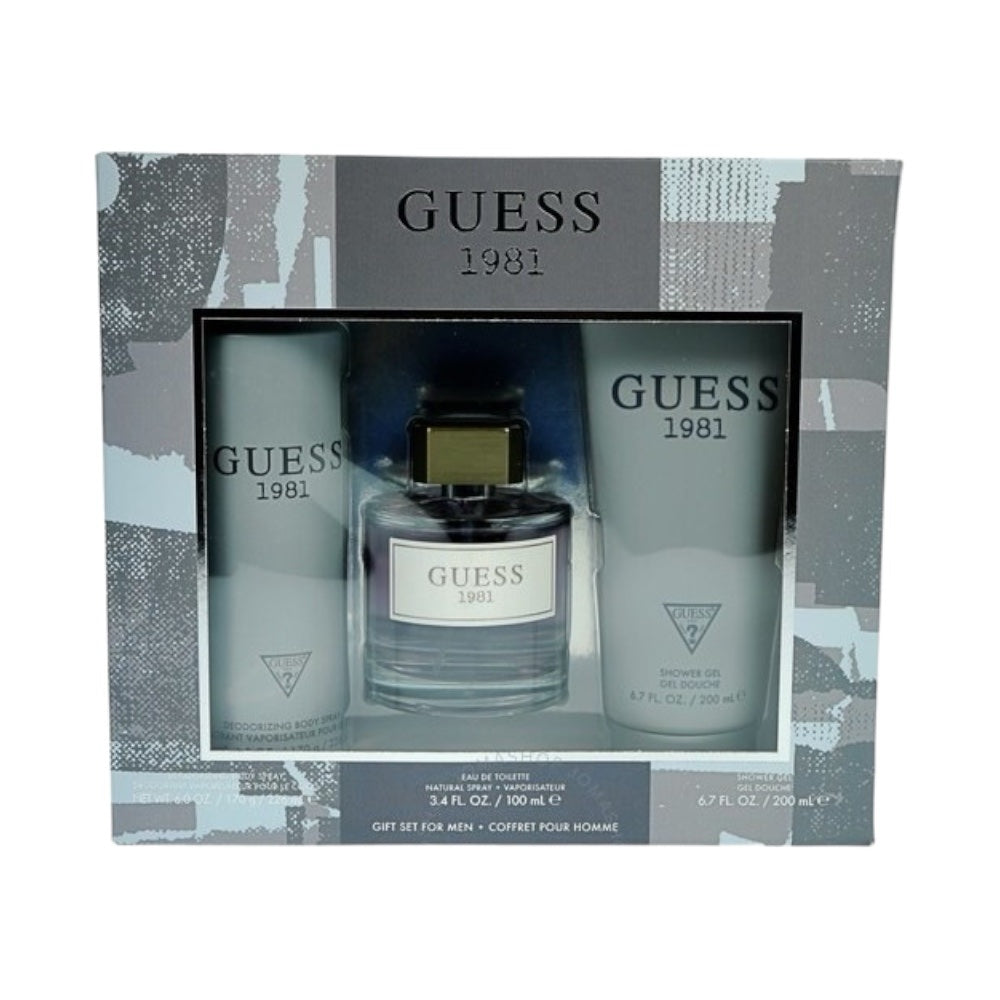 Guess 1981 Men Set 3 Pz EDT 100ml/ Shower Gel 200/ Body Lotion 226ml