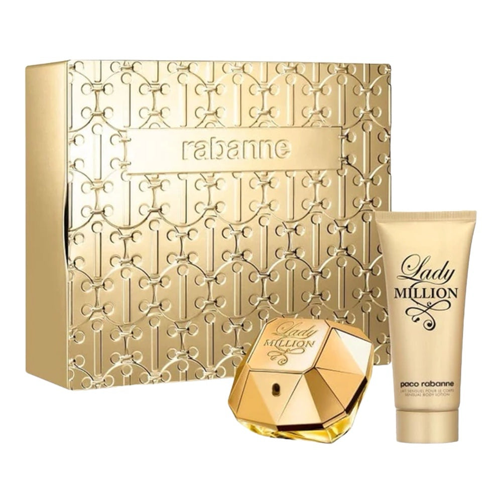 Paco Rabanne Lady Million Woman Set 2 Pz EDP 80ml/ Body Lotion 100ml