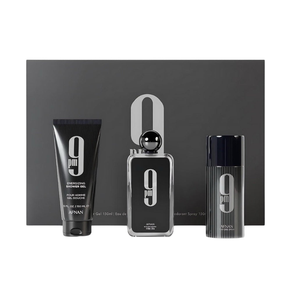 Afnan 9pm Men 3 Pz EDP 100ml/ body shower 200ml/ Deo 250ML