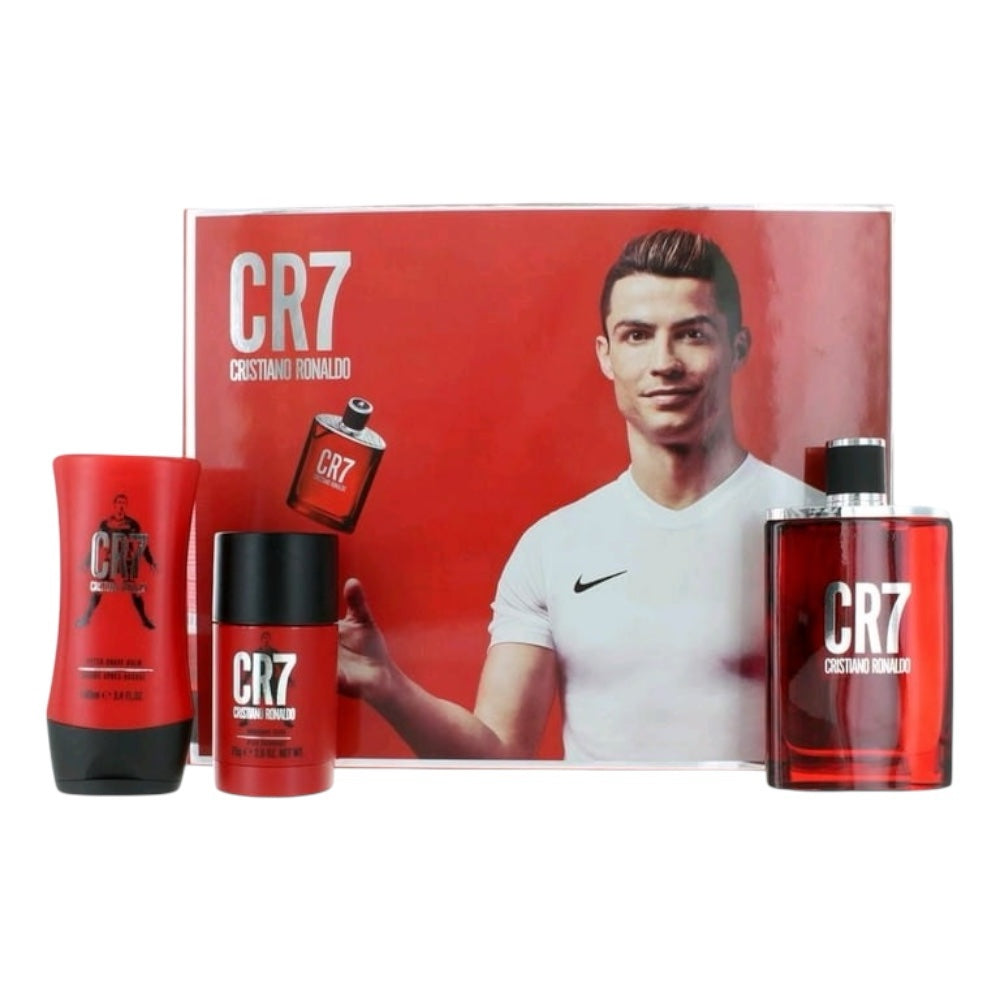 Cristiano Ronaldo CR7 Men Set 3 pz EDT 100ml/ Aftershave 100ml/ Gel De Ducha 100ml