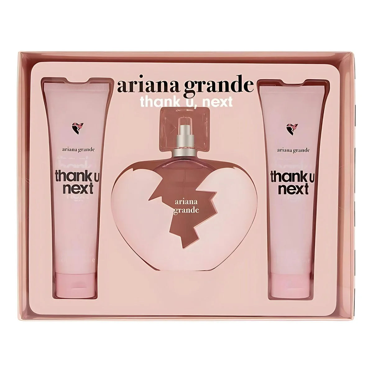 Ariana Grande Thank U Next  Women  Set 3 Pz EDP 100ml/ Souffle Corporal 100ml/ Gel de Ducha 100ml