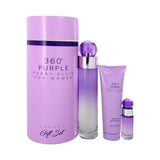 Perry Ellis 360 Purple Set 3 pz Woman EDP 100 ml/ Gel De Baño 100ml/ EDP 7.5 ml