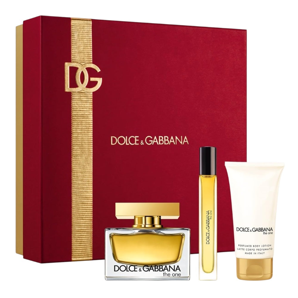 Dolce & Gabbanna The One Women Set 3Pz EDP 75ml/ mini EDP 10ml/ Body Lotion 50ml
