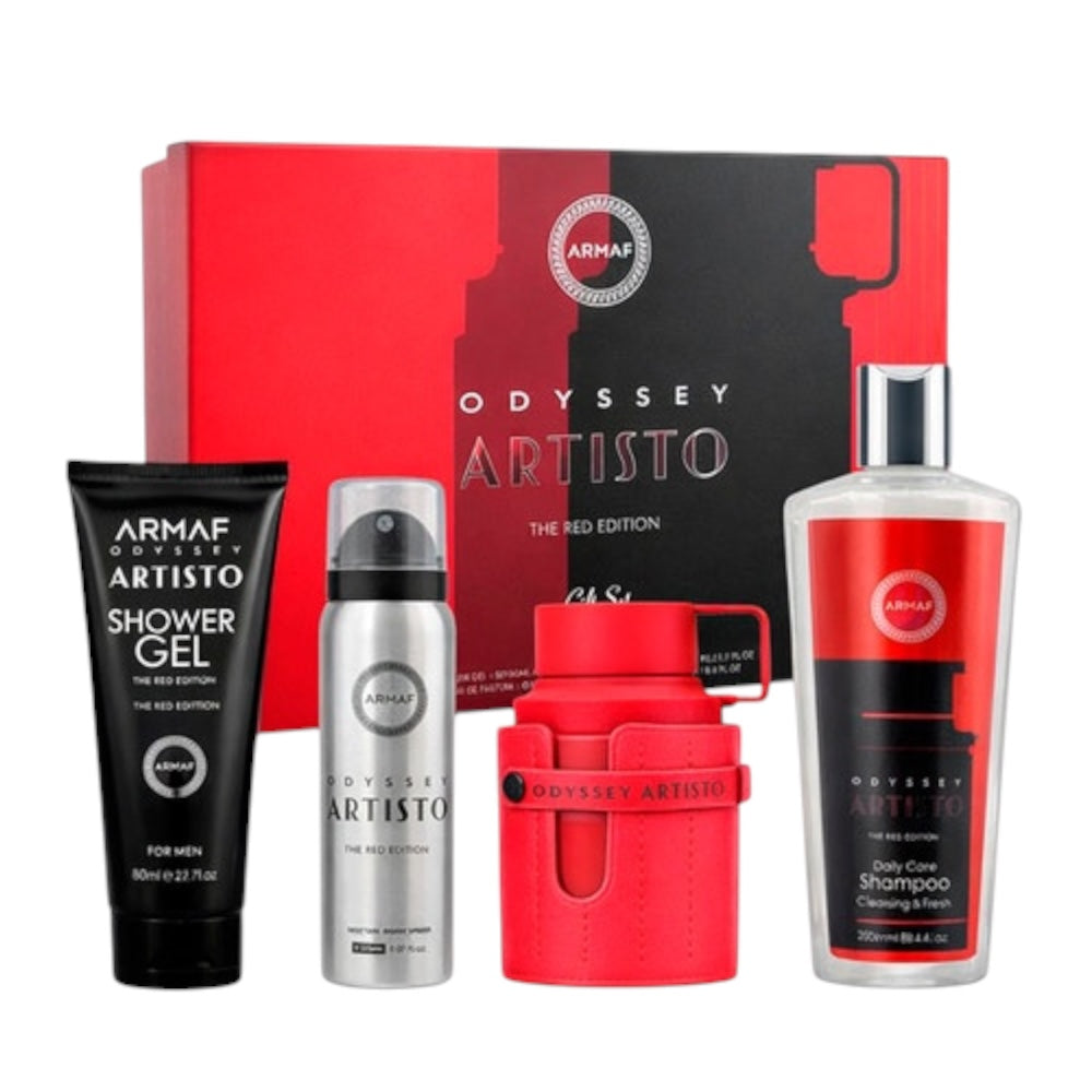 Armaf Odyssey Artisto Men EDP 100ml/ Spray 50ml/ Shower Gel 100ml/ Shampoo 250ml