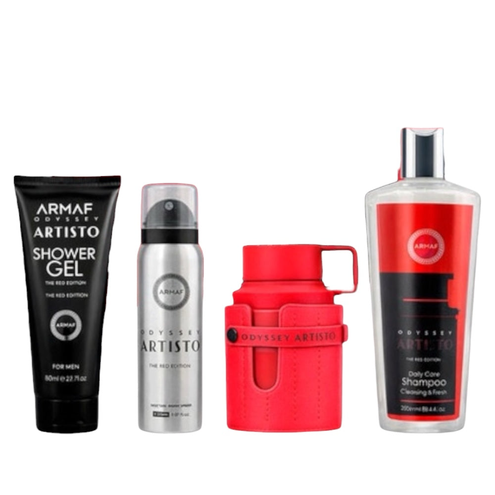 Armaf Odyssey Artisto Men EDP 100ml/ Spray 50ml/ Shower Gel 100ml/ Shampoo 250ml