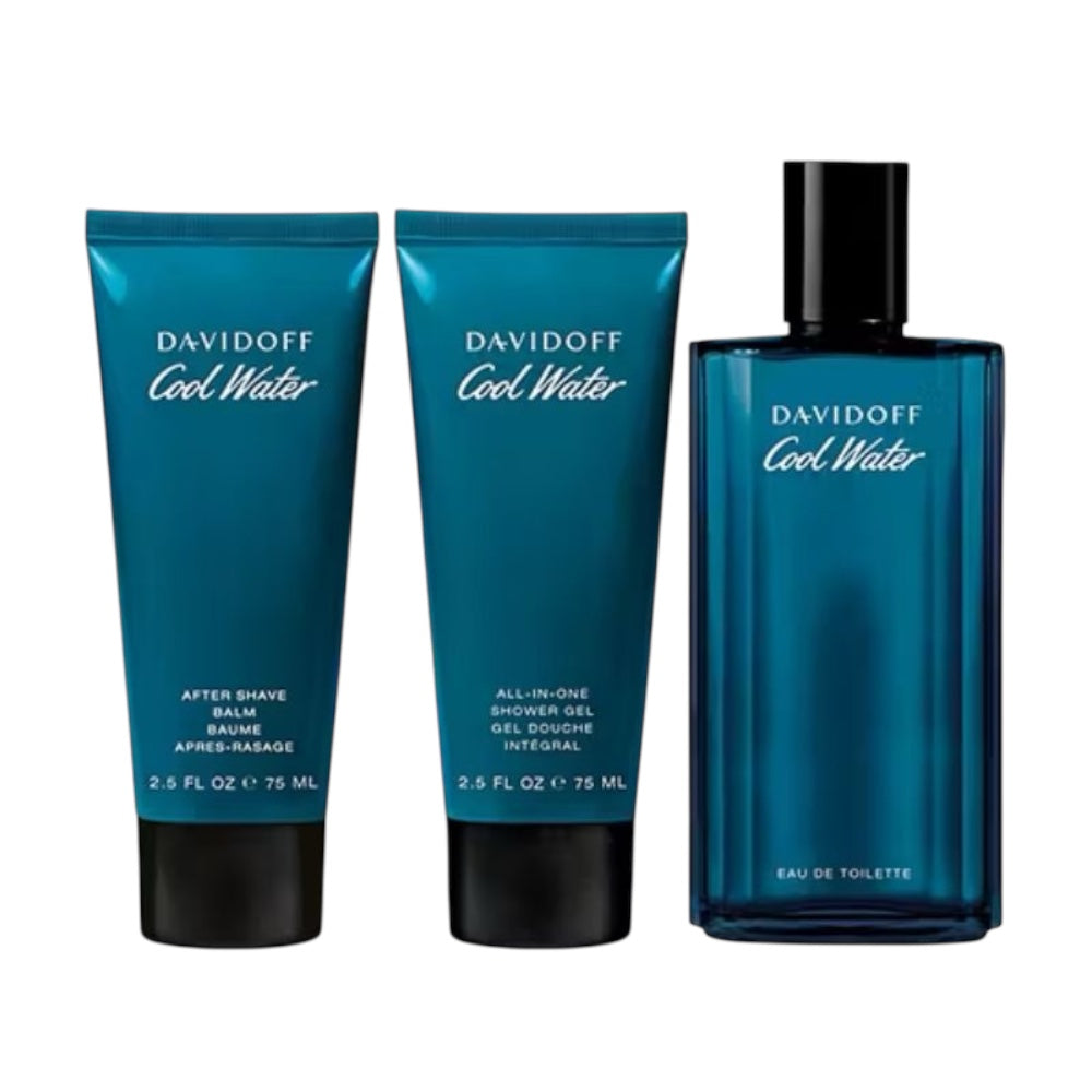 Davidoff Cool Water Men Set 3pz EDT 125 ml/Shower G 75ml/ After SB 75ml