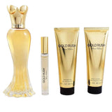 Paris Hilton Gold Rush Women Set 4 Pz EDP 100ml/  EDP 6ml/ Body Lotion 90ml/ Shower Gel 90ml
