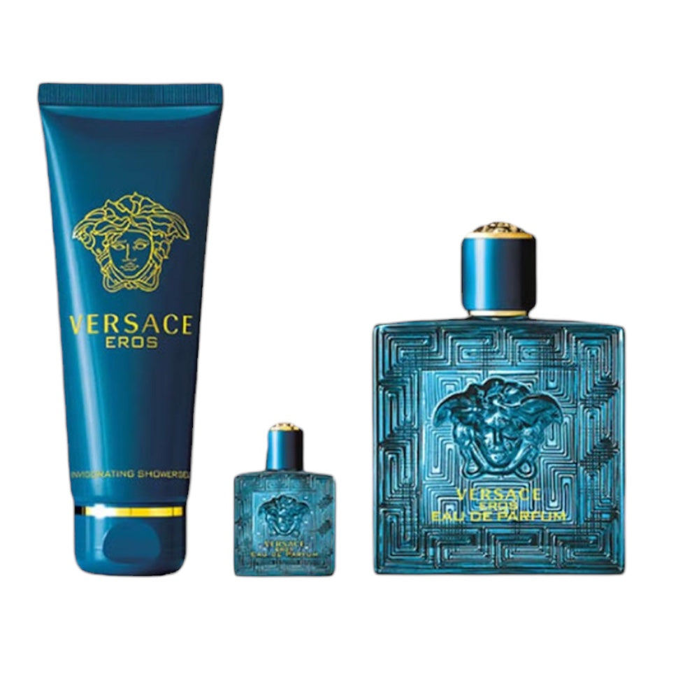 Versace Eros Men Set 3pz EDP 100ml/ Body Shower 150ml/ mini 5ml