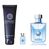 Versace Pour Homme Men Set 3pz EDT 100ml/ Body Shower 150ml/ mini EDT 5ml