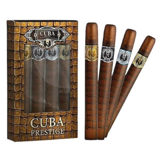 Cuba prestige Set 4pc Men EDT (classic,black,platinum,legacy) 30ml C/U
