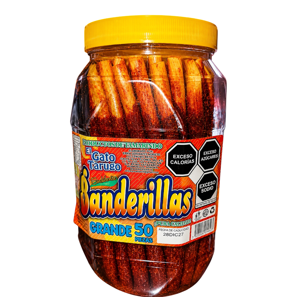 Banderillas De Tamarindo Chile Gatijin El Gato Tarugo Grandes 50 Piezas