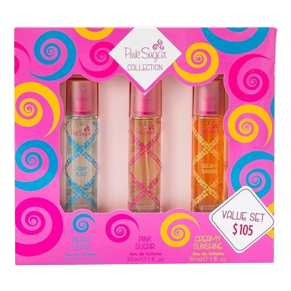 Aquolina Pink Sugar Collection Woman 3pcs Berry Blast 30ml/ Pink Sugar 30ml/ Creamy Sunshine 30ml